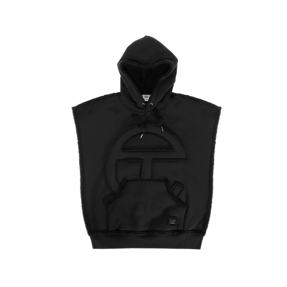 UGG x TELFAR Sherpa Sideless Hoodie XS/S Black